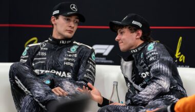 George Russell, Kimi Antonelli at the Japanese GP press conference