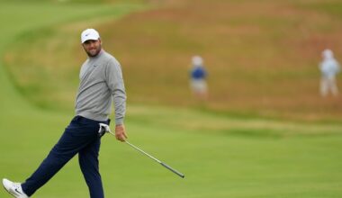 Scheffler shoots 2 over at windy US Open, will need to rebound to complete the career Grand Slam