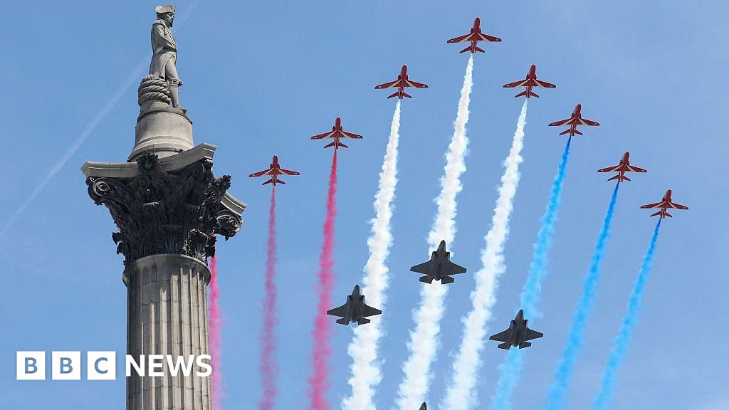 In pictures: Trooping the Colour marks King's official birthday - BBC
