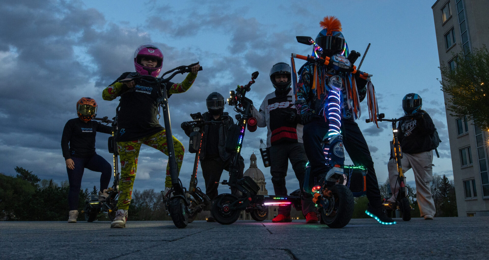 Group in Edmonton offers electric way to cruise city at night