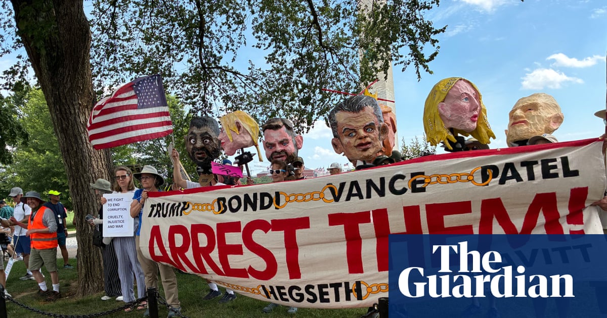 ‘Reeks of corruption’: protesters rally as Trump hosts UFC event on his birthday | Donald Trump
