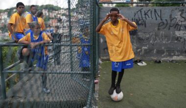 Brazilian players from a Rio de Janeiro favela find hope and opportunities thanks to soccer