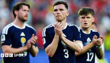 Scotland's Andy Robertson following the World Cup Group C match at the Boston Stadium, Foxborough.
