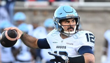 Four CFL quarterbacks threw for over 400 yards in regular-season games last week