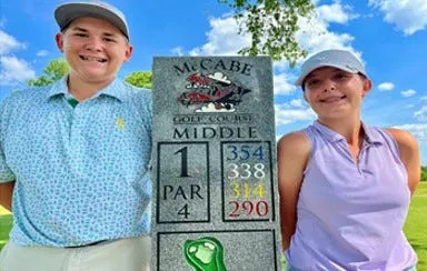 Wil Huddleston was the boys medalist who advanced to the Tennessean/Metro Parks Schooldays Golf Tournament semifinals and Lyla Payne was the girls finalist who advanced to the championship on June 4 at McCabe Course.