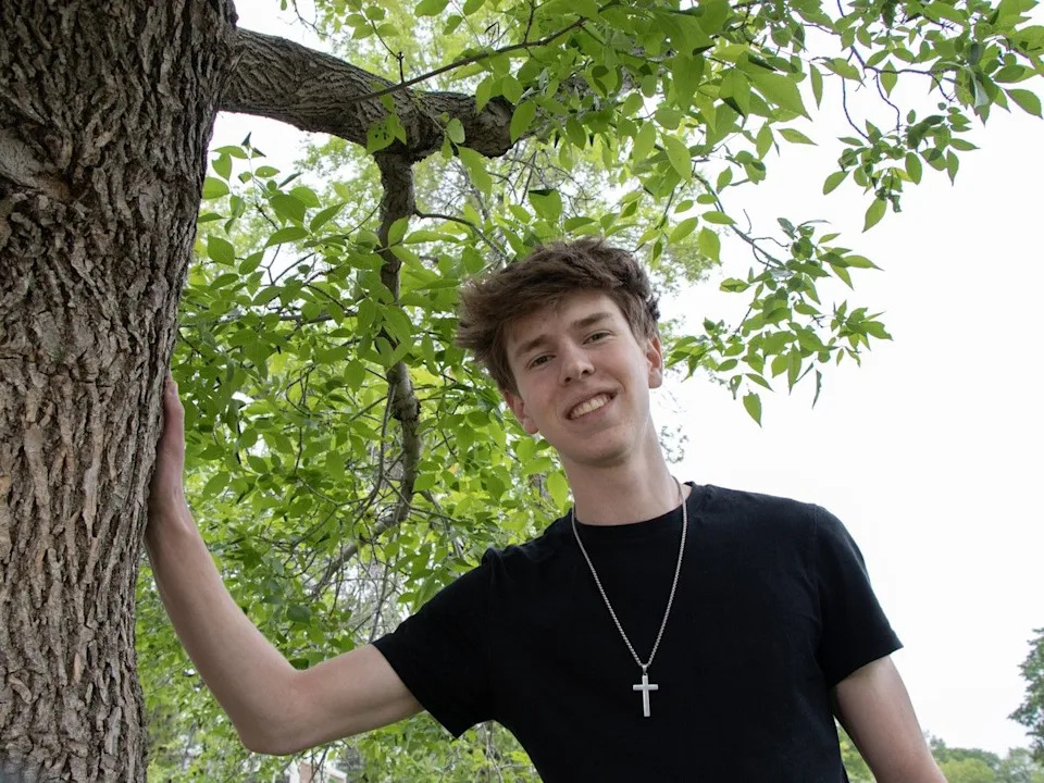 Joshua Kirsch, designed an amazing app to let nature aficionados check out Alberta’s most amazing trees, and he’s headed to U of A on a $100K scholarship.Photos taken on Wednesday, June 3, 2026. Photos by Shaughn Butts – Postmedia