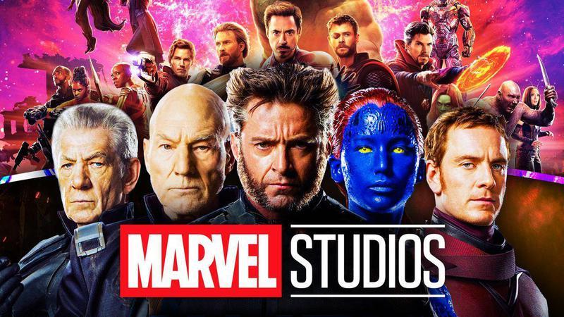 X-Men with the Marvel Studios logo and Avengers.