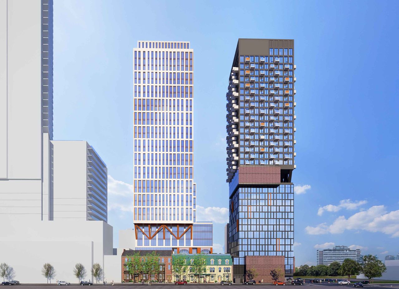 32-Storey Rental Tower Proposed Behind Heritage Facades on Jarvis Street