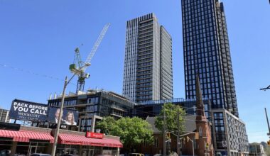 Two Towers Stand, Third Under Way at Design District in Hamilton