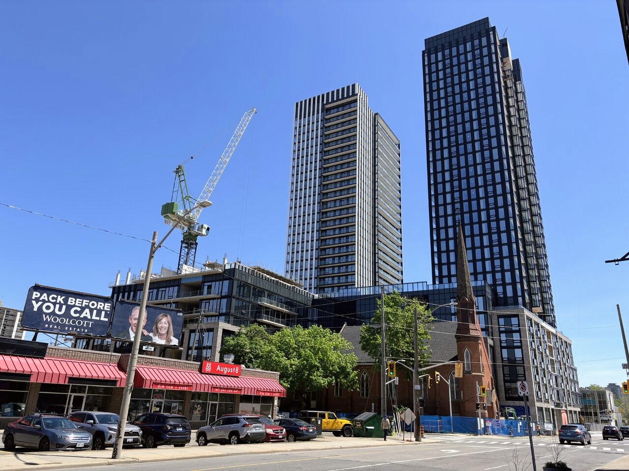 Two Towers Stand, Third Under Way at Design District in Hamilton