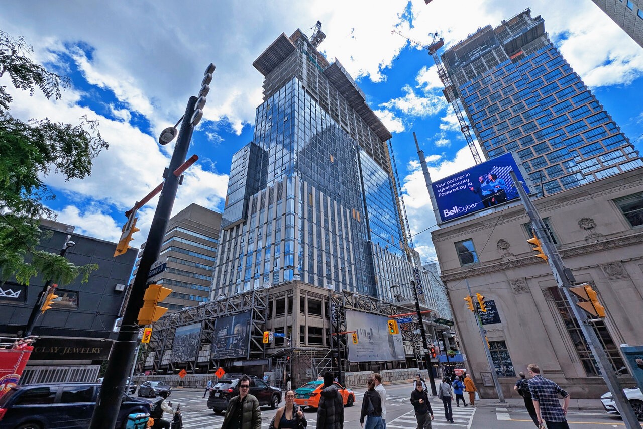 Concord Sky Climbs Into Tapering Tower Floors Above Yonge and Gerrard