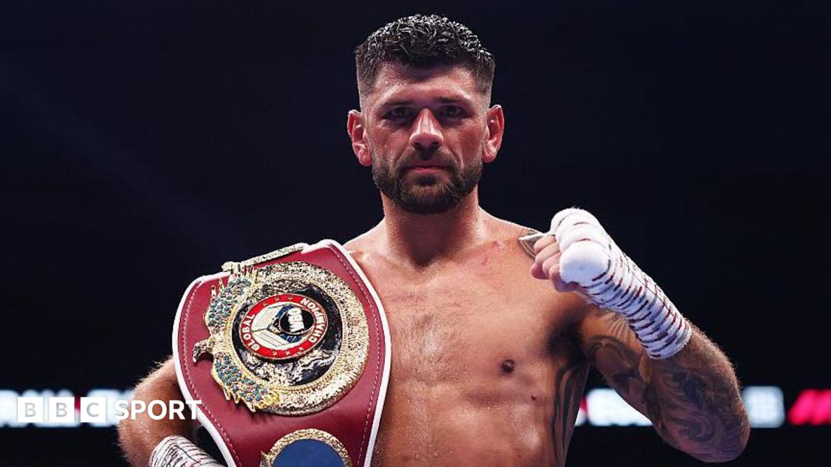 Joe Cordina poses with belt