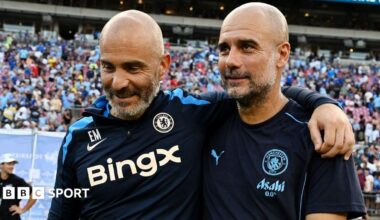 Enzo Maresca and Pep Guardiola