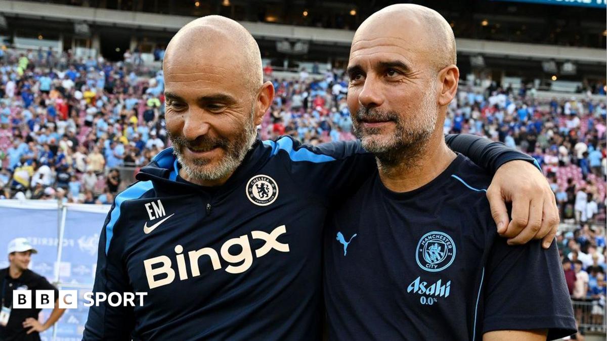 Enzo Maresca and Pep Guardiola
