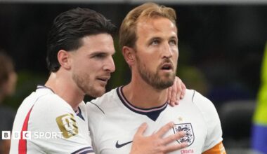Declan Rice and Harry Kane