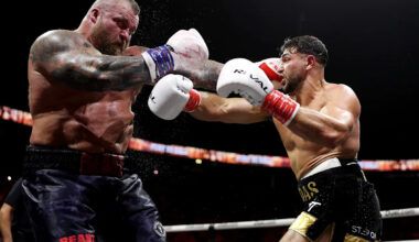 Tommy Fury edges Eddie Hall for Misfits Boxing majority decision win before chaos erupts in the ring