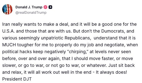 Donald Trump on Truth Social