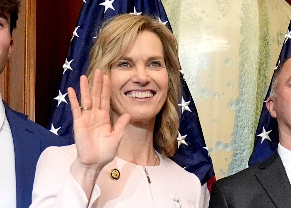 FILE - Rep. Julie Fedorchak, R-N.D., is pictured in the Rayburn Room at the Capitol in Washington, Jan. 3, 2025. (AP Photo/Mark Schiefelbein, File)