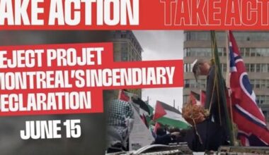 Take action to oppose Projet Montreal's resolution to cut ties with Israel | News