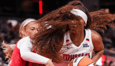 Washington Mystics forward Kiki Iriafen WNBA