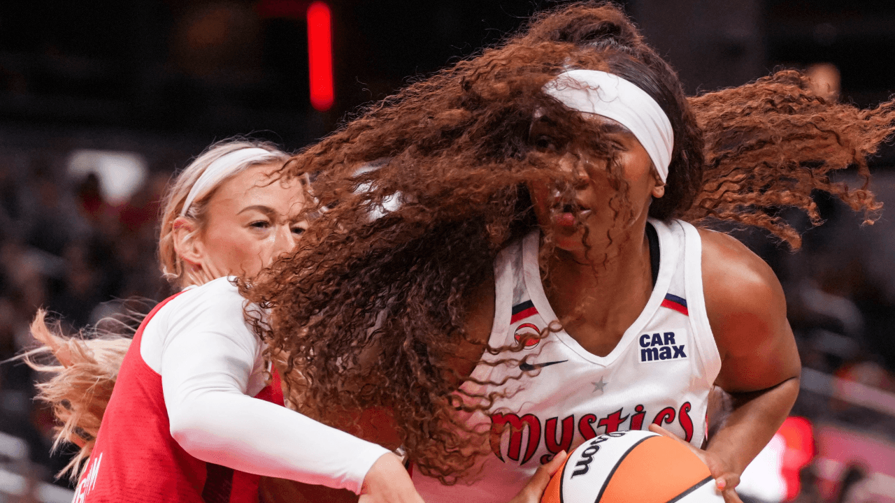 Washington Mystics forward Kiki Iriafen WNBA