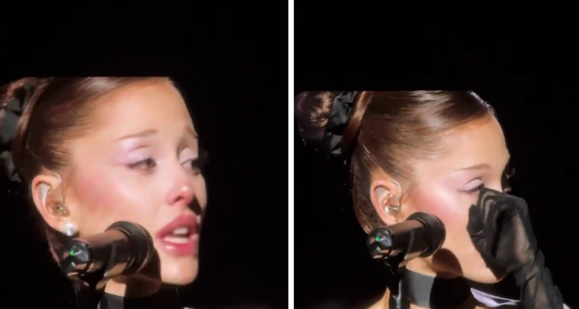 Ariana Grande Breaks Down in Tears Onstage During L.A. Concert