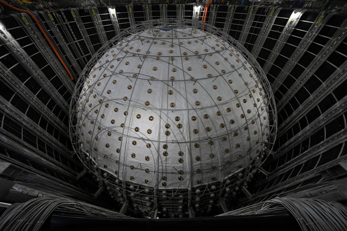 An underground detector in China unveils its first major findings about mysterious ghost particles