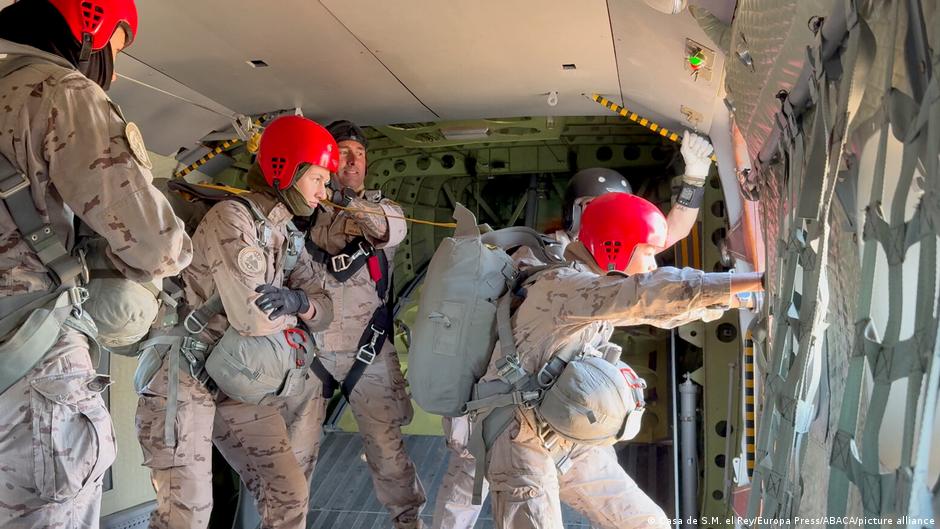Spain's Princess Leonor makes history with parachute jump