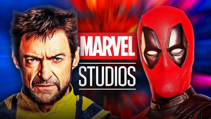 Wolverine and Deadpool with the Marvel Studios logo.