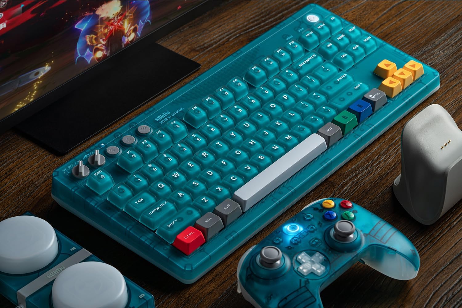 8BitDo's Retro 87 keyboard and Ultimate 2 Wireless controller launch in new colors