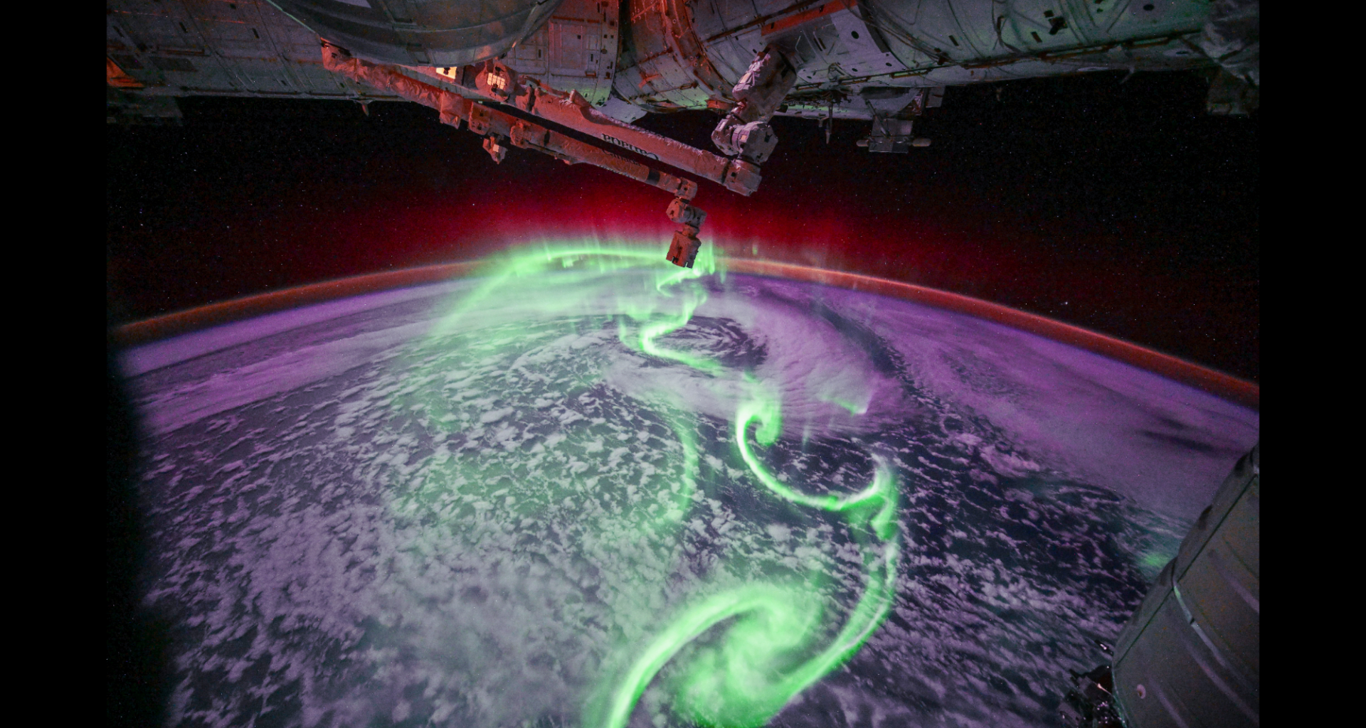 Neon green auroras from space will take your breath away photo of the day for June 26, 2026
