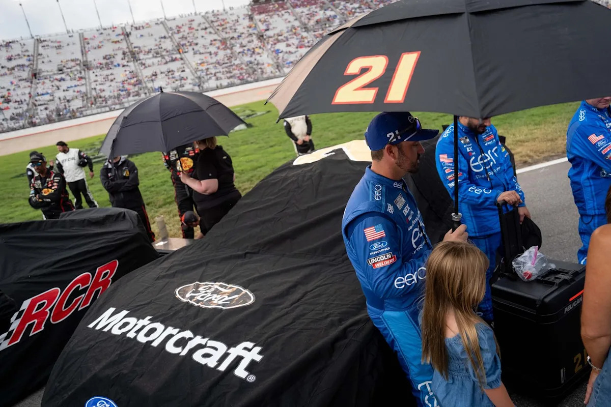 Rain delays the start of NASCAR's Cup Series race at Nashville Superspeedway