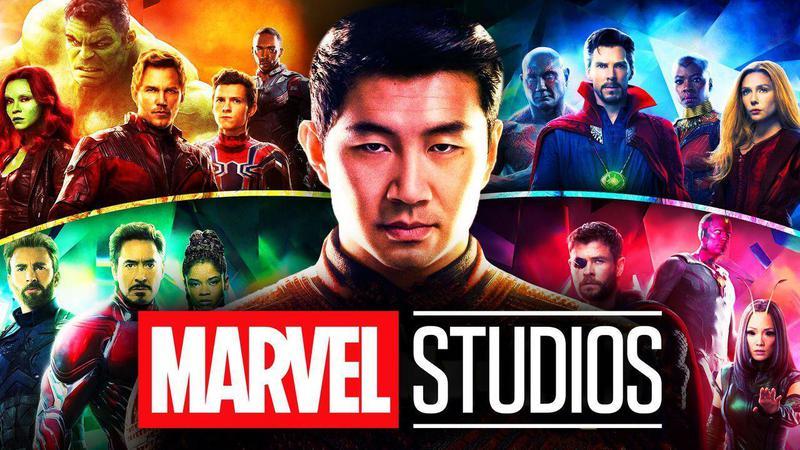 Shang-Chi with the Marvel Studios logo and the Avengers.