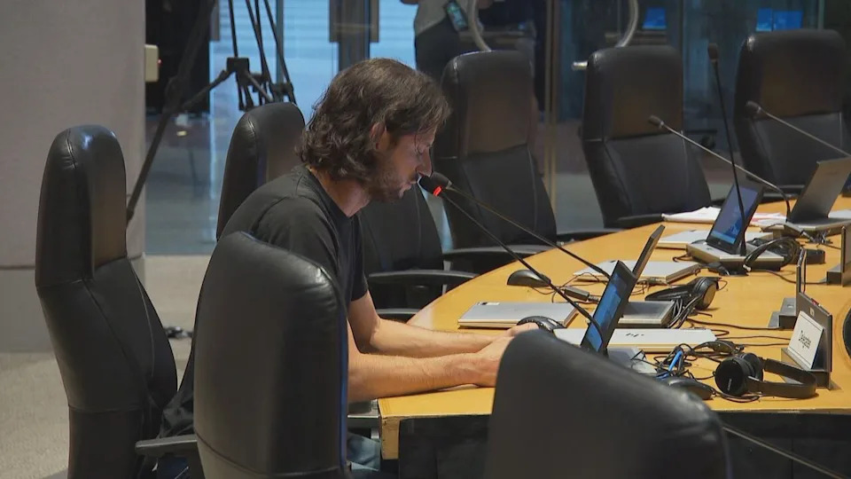 Horizon Ottawa board member Sam Hersh seen speaking at an Ottawa Police Service board meeting on June 22, 2026.