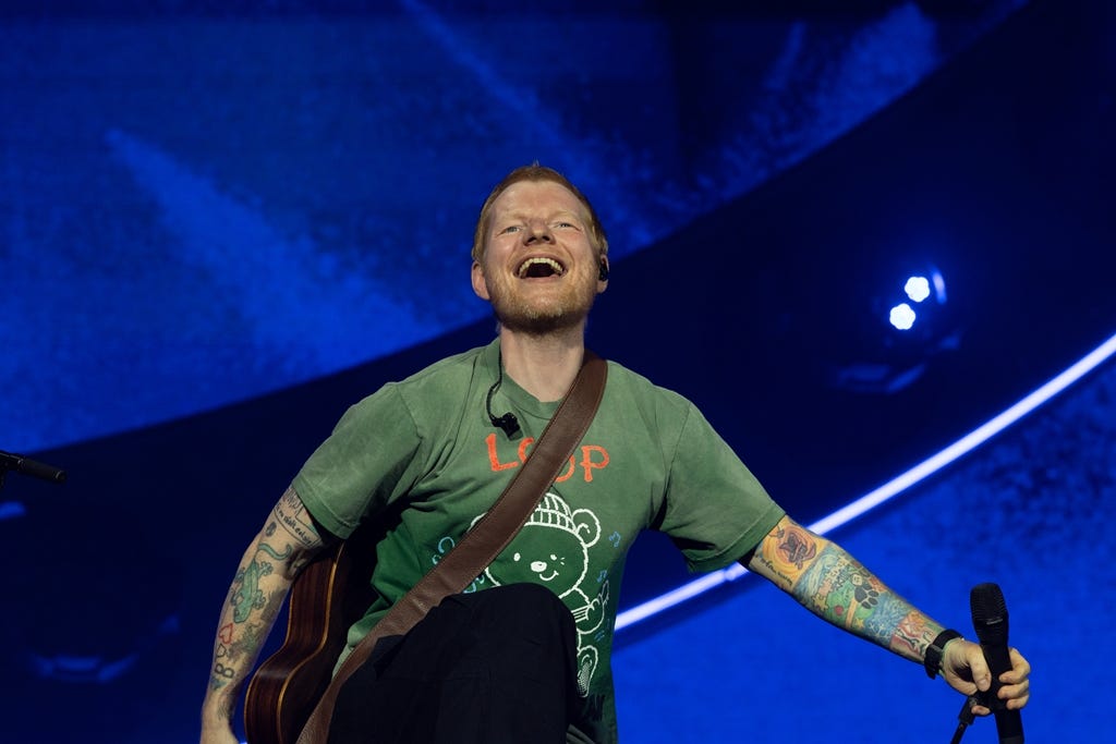 Ed Sheeran opens LOOP Tour, hints at break to do 'the dad thing'