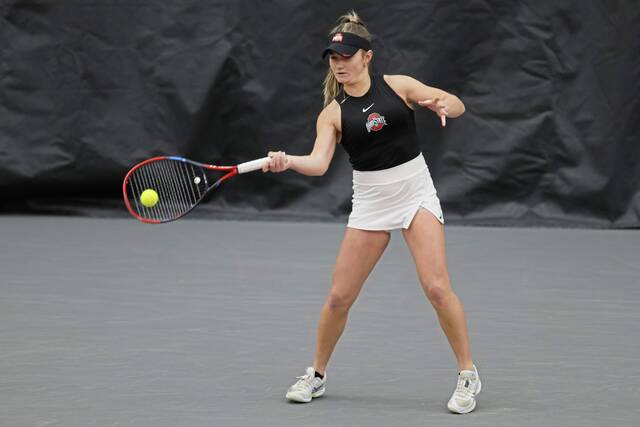 Export native Luciana Perry playing for berth in U.S. Tennis Open