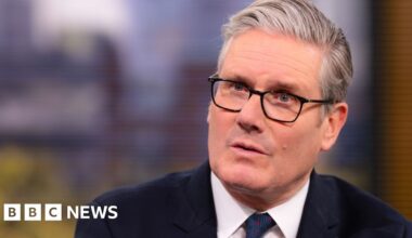 Starmer pleased 'justice has been done' after arson attacks - BBC