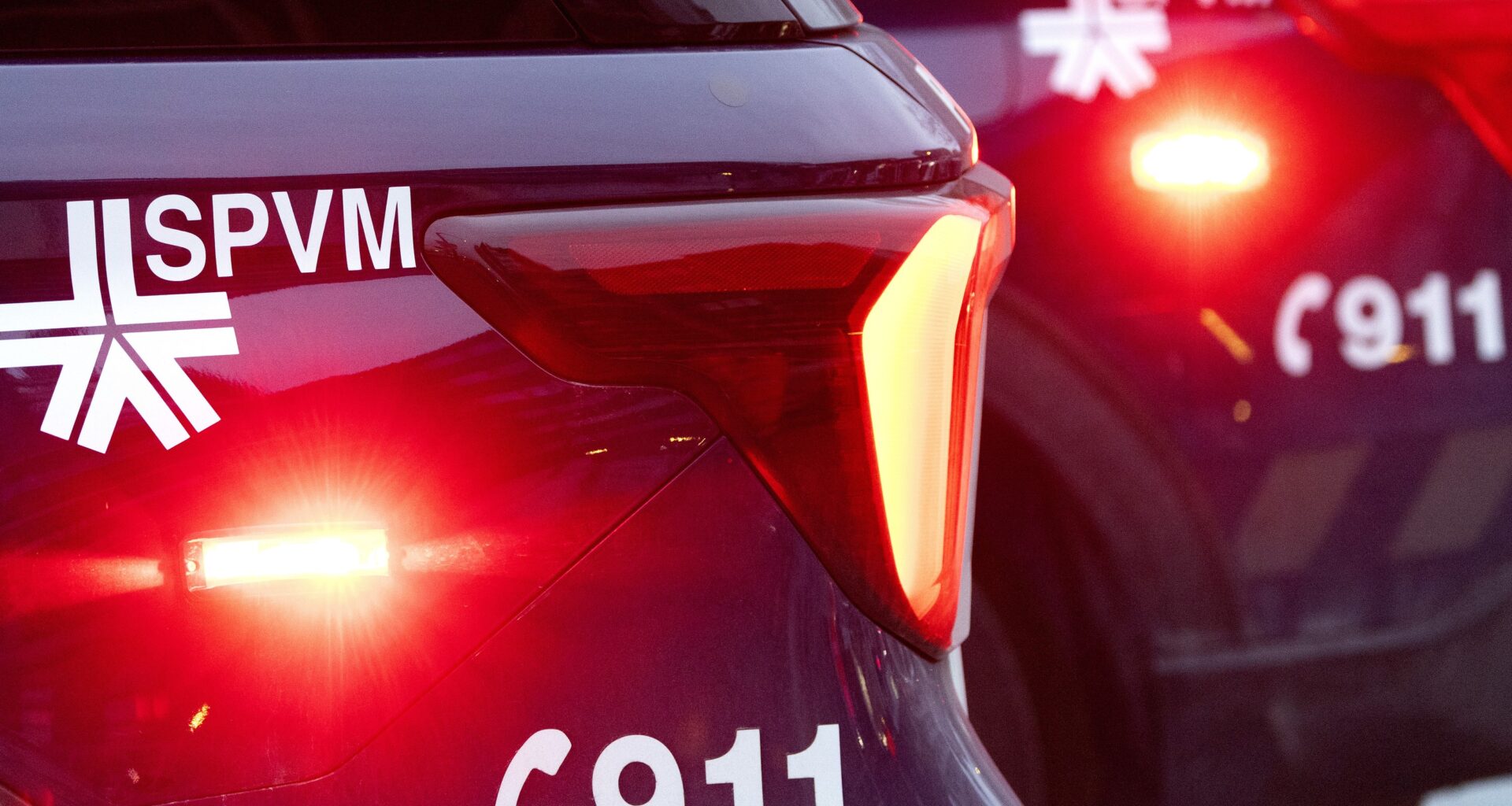 Police car lights