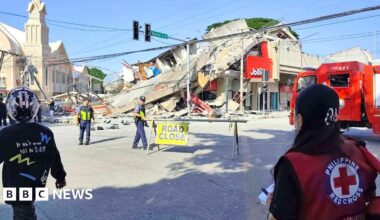 Philippines earthquake live: At least 15 dead and 129 injured, officials say