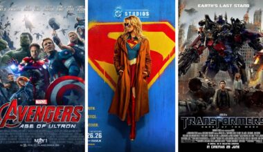 Spilt image of three sci-fi movie posters