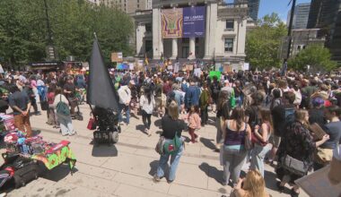 Hundreds protested against proposed AI data centres in Vancouver