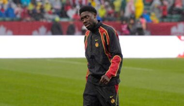 Alphonso Davies happy to be back with Canadian teammates ahead of World Cup
