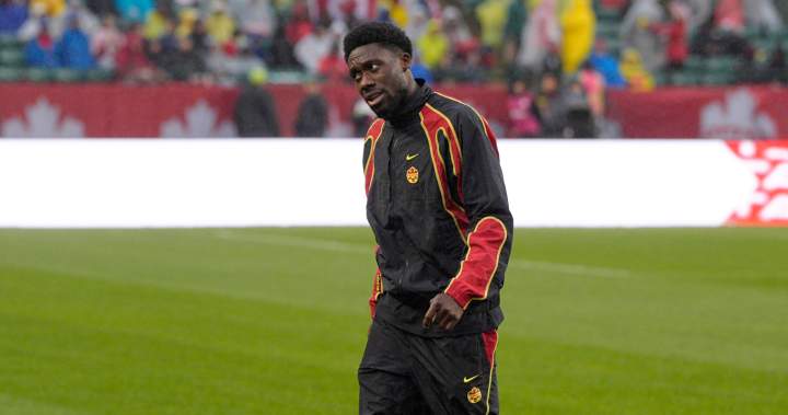 Alphonso Davies happy to be back with Canadian teammates ahead of World Cup