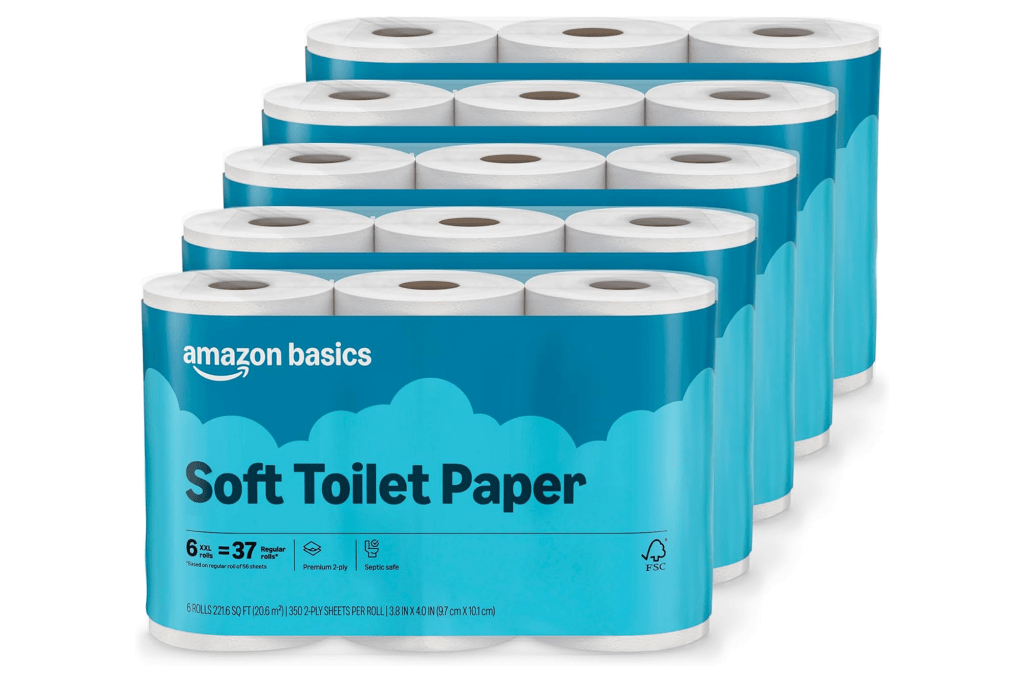 Amazon Basics 2-Ply Soft Toilet Paper (30-Pack)