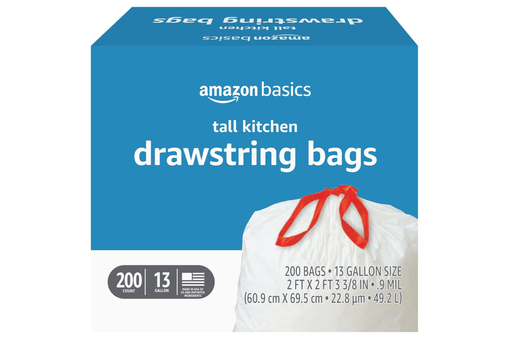 Amazon Basics Tall Kitchen Trash Bags (200-Count)