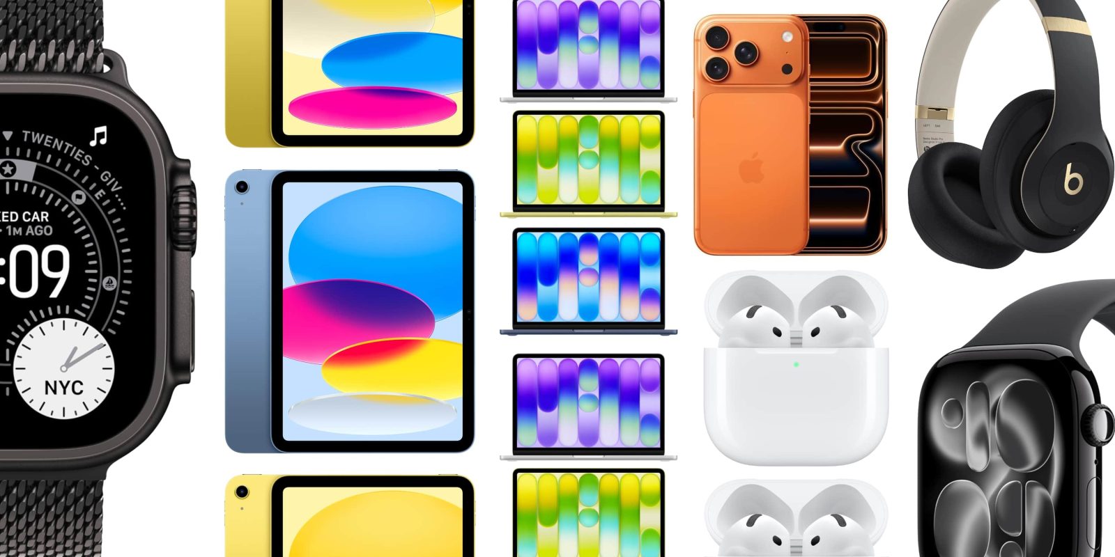A collage of different electronic devices
