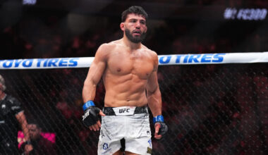 Arman Tsarukyan during UFC fight