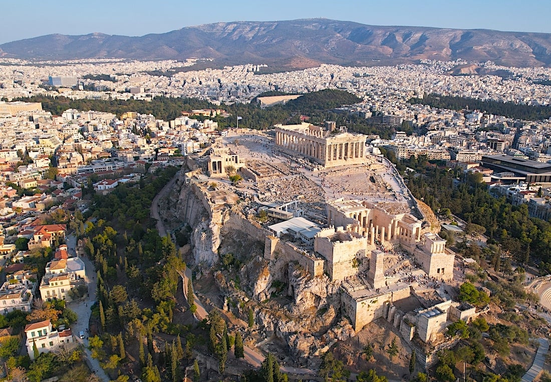 The Parthenon at the Acropolis of Athens, Greece
