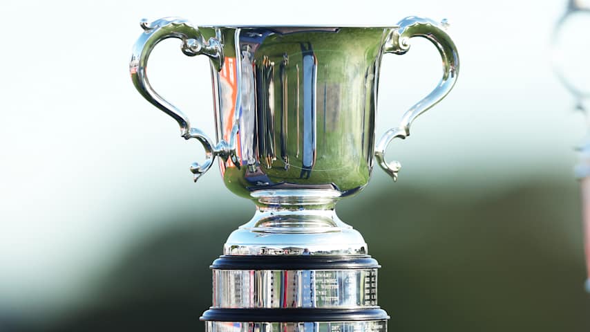 A detailed view of the Australian Open trophy. (Mark Metcalfe/Getty Images)
