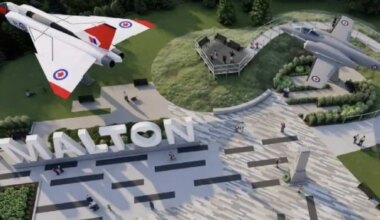 avro arrow replica has arrived in mississauga.
